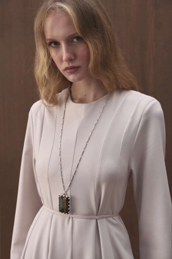 Hooopstore - Belden Oturma Detaylı Taş Elbise (1)