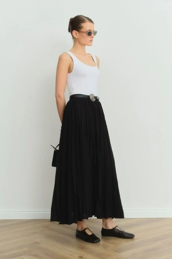 Hooopstore - Boho Crash Siyah Etek (1)