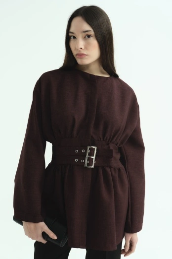 Hooopstore - Çift Tokalı Burganya Tunik (1)