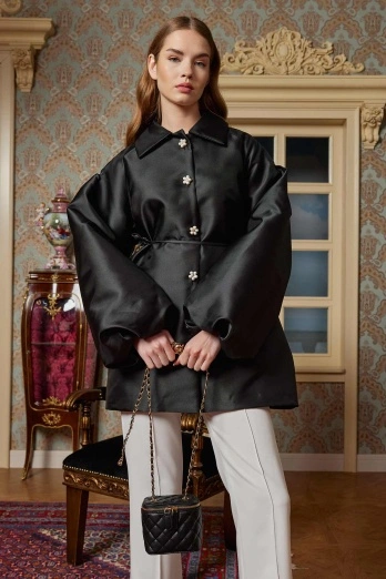 Hooopstore - Coco Kutu Kapitone Çanta - Siyah (1)