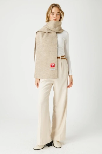 Hooopstore - Düz Renk Vizon Atkı (1)