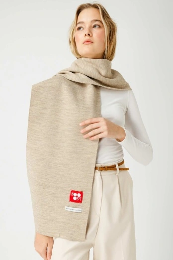 Hooopstore - Düz Renk Vizon Atkı