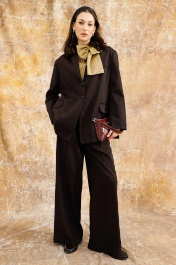 Hooopstore - Frank Oversize Blazer Kahve Ceket