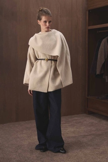 Hooopstore - Gold Metal Tokalı Deri Acı Kahve Kemer (1)