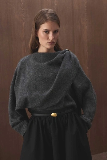 Hooopstore - Gold Metal Tokalı Deri Siyah Kemer