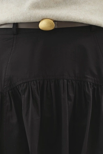 Hooopstore - Gold Metal Tokalı Deri Vizon Kemer (1)