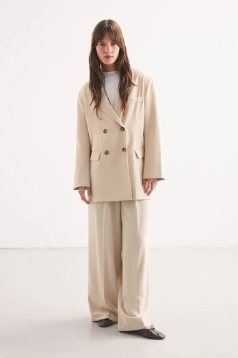 Hooopstore - Kruvaze Blazer Taş Ceket (1)