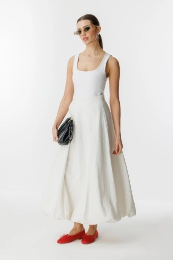 Hooopstore - Linda Balon Form Ekru Etek (1) Hooopstore - Linda Balon Form Ekru Etek (1)