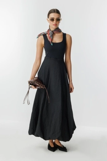 Hooopstore - Linda Balon Form Siyah Etek (1) Hooopstore - Linda Balon Form Siyah Etek (1)