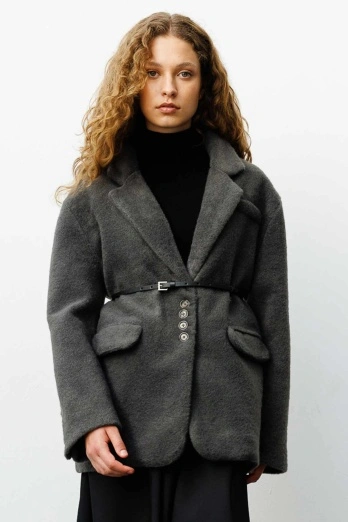 Hooopstore - Metal Tokalı Siyah İnce Kemer (1)