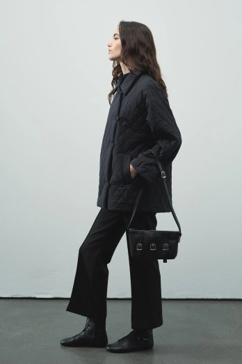 Hooopstore - Morin Metal Aksesuarlı Siyah Çanta (1)