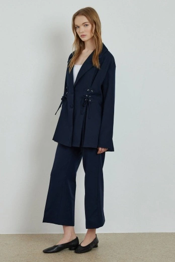 Hooopstore - Özel Dikim Blazer Lacivert Ceket (1)