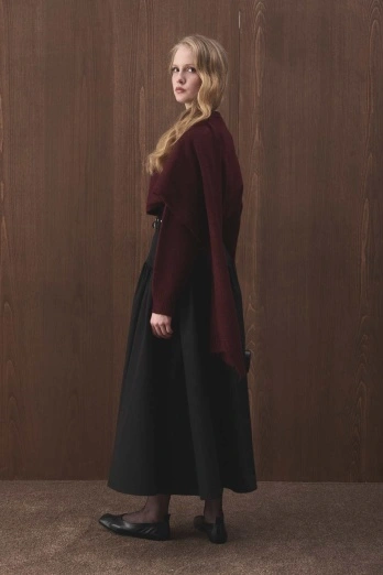 Hooopstore - Pelerin Detaylı Triko Burganya Kazak (1)