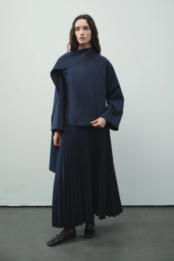 Hooopstore - Pilisoley Poliviscon Lacivert Etek (1)