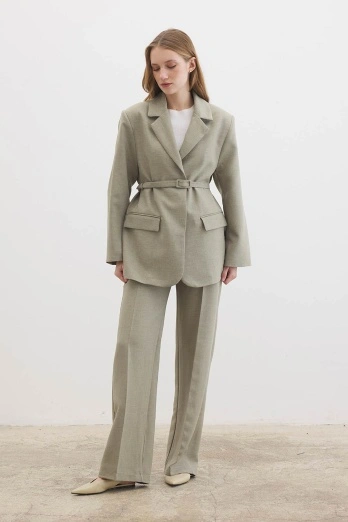 Hooopstore - Premium Kemer Tokalı Çağla Ceket