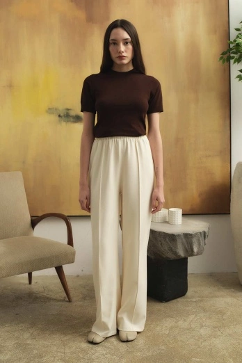 Hooopstore - Premium Krem Pantolon