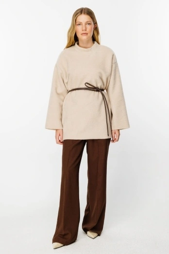 Hooopstore - Premium Pileli Palazzo Kahve Pantolon (1) Hooopstore - Premium Pileli Palazzo Kahve Pantolon (1)