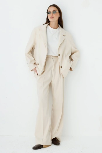 Hooopstore - Premium Pileli Palazzo Taş Pantolon (1)