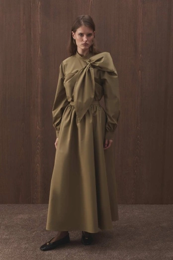 Hooopstore - Premium Poplin Balon Haki Etek