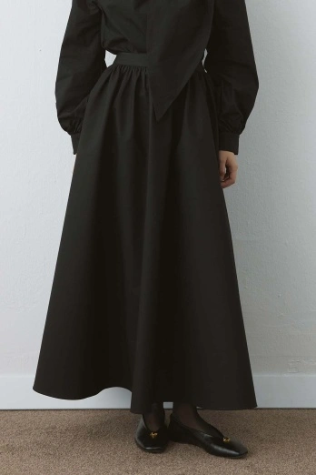 Hooopstore - Premium Poplin Balon Siyah Etek (1)