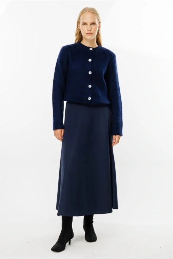 Hooopstore - Premium Tüy Dokulu Lacivert Hırka (1)