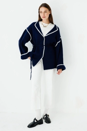 Hooopstore - Premium Wide Leg Optik Beyaz Jean