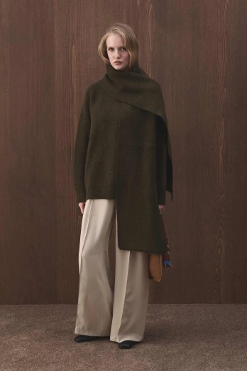 Hooopstore - Premium Yumuşak Dokulu Koyu Haki Kazak