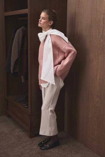 Hooopstore - Premium Yumuşak Dokulu Soft Pembe Kazak (1)