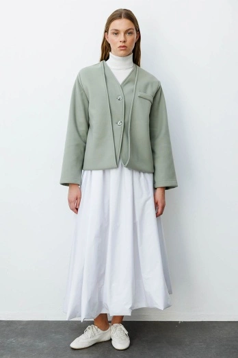 Hooopstore - Princess Poplin Beyaz Balon Etek (1)