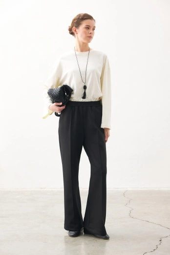 Hooopstore - Rahat Kesim Pamuklu Beyaz Bluz (1)