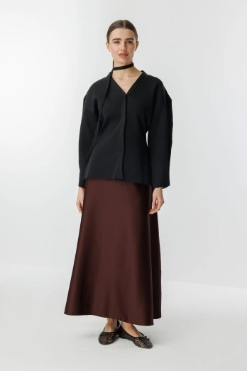 Hooopstore - Saten Kahve Etek Hooopstore - Saten Kahve Etek