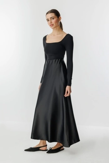 Hooopstore - Saten Siyah Etek Hooopstore - Saten Siyah Etek