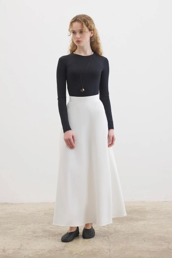 Hooopstore - Scuba Ekru Etek