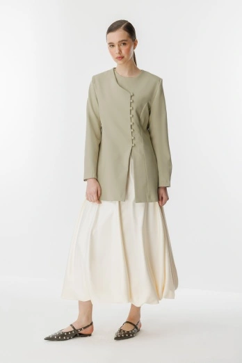 Hooopstore - Soft Slim Fit Çağla Ceket (1)