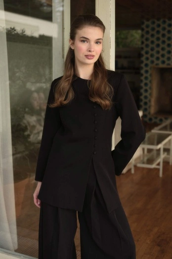 Hooopstore - Soft Slim Fit Siyah Ceket Hooopstore - Soft Slim Fit Siyah Ceket