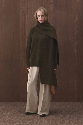 Hooopstore - Yumuşak Dokulu Koyu Haki Atkı (1)