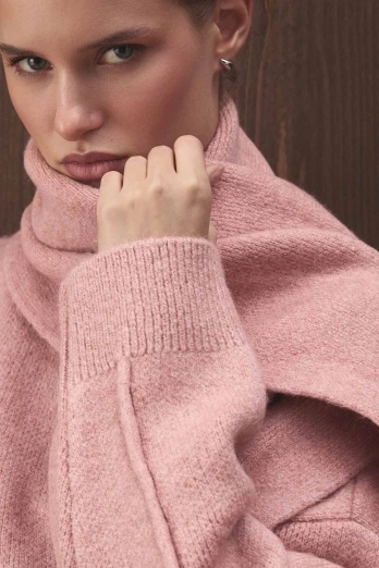 Hooopstore - Yumuşak Dokulu Soft Pembe Atkı (1)