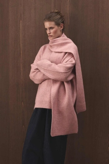 Hooopstore - Yumuşak Dokulu Soft Pembe Atkı