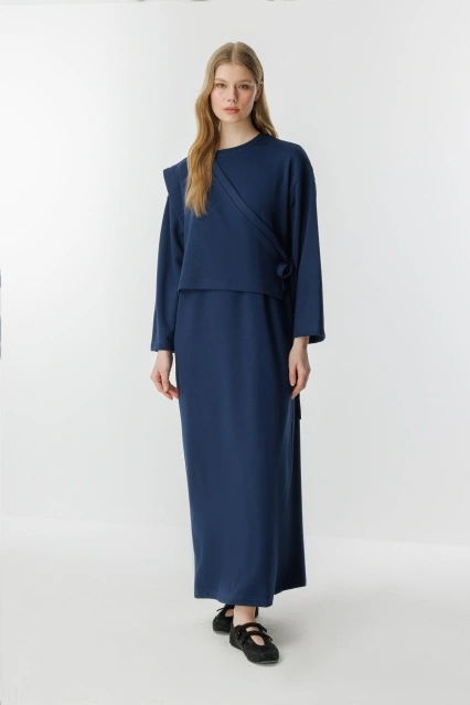 Anvelop Lacivert Elbise