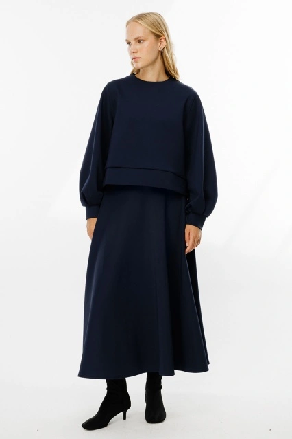 Balon Kol Scuba Etekli Lacivert Takım