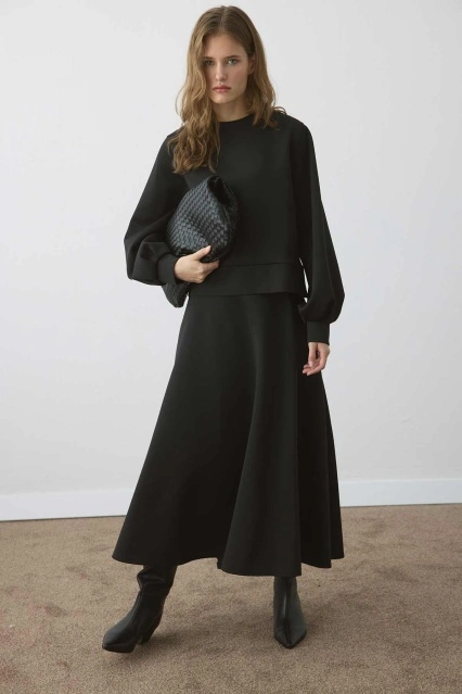 Balon Kol Scuba Siyah Etekli Takım