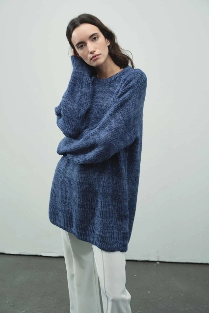 Basic Lacivert Kazak