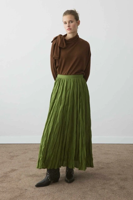 Boho Crash Ada Çayı Etek Boho Crash Ada Çayı Etek