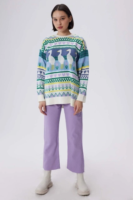 Bootcut Jean Lila Pantolon