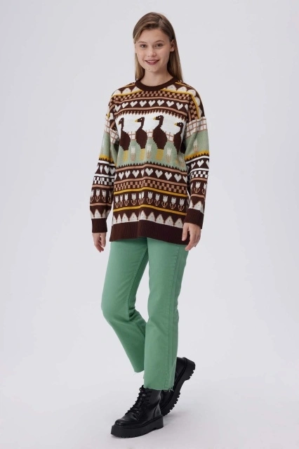 Bootcut Jean Mint Yeşili Pantolon Bootcut Jean Mint Yeşili Pantolon