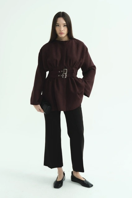 Çift Tokalı Burganya Tunik