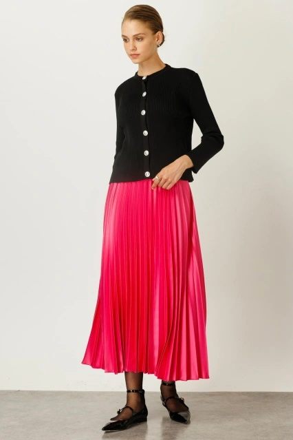 Coco Merserize Hırka - Siyah