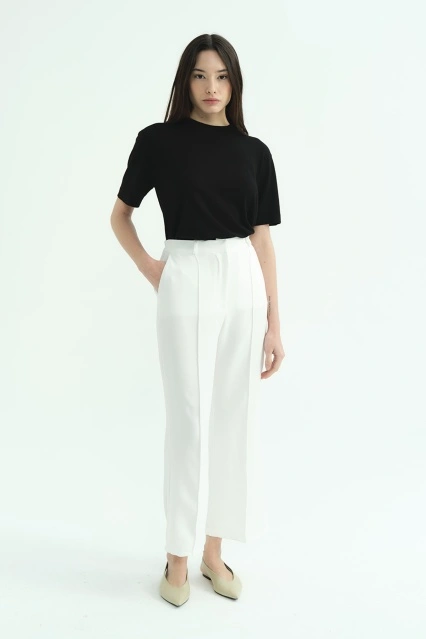 Flare Beyaz Pantolon