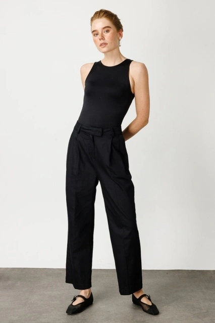 Gabardin Siyah Pantolon