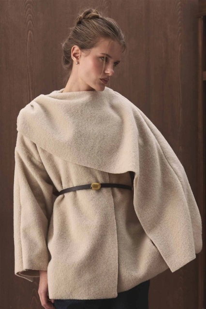 Gold Metal Tokalı Deri Acı Kahve Kemer